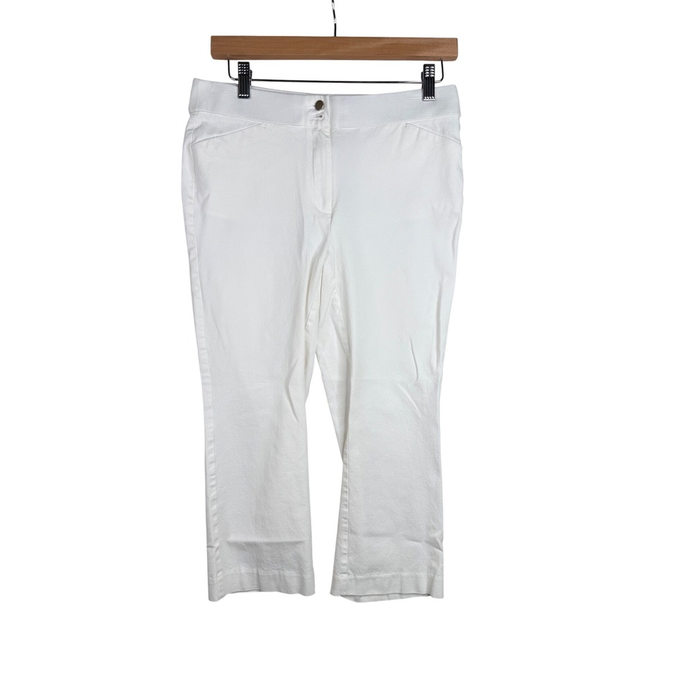 Chicos Straight Leg Ankle Pants size 2 White